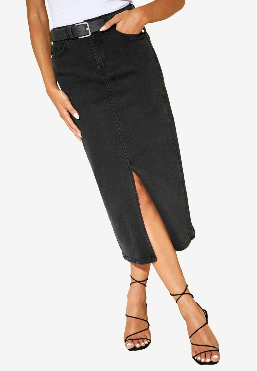 

Юбка Friends Like These SPLIT FRONT MIDI , Black