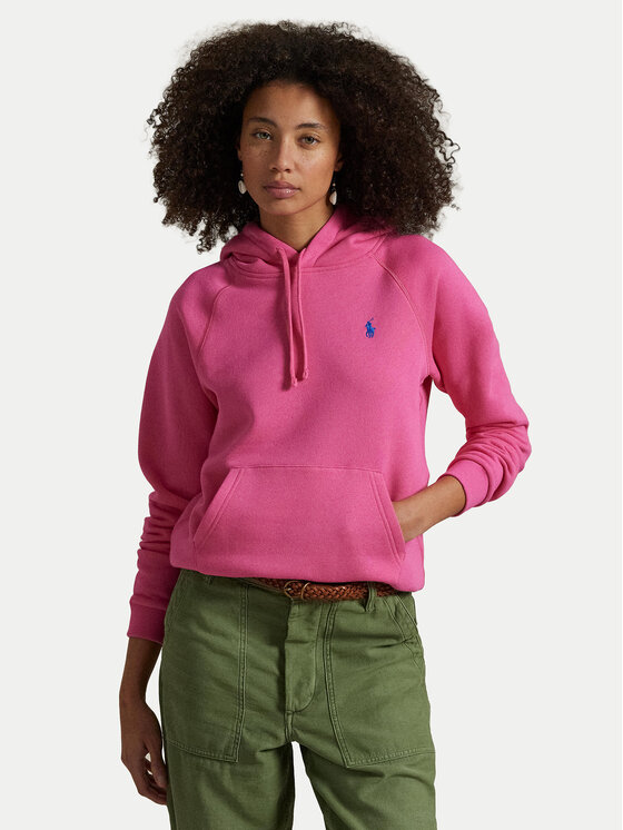 

Свободный крой толстовки Polo Ralph Lauren, розовый