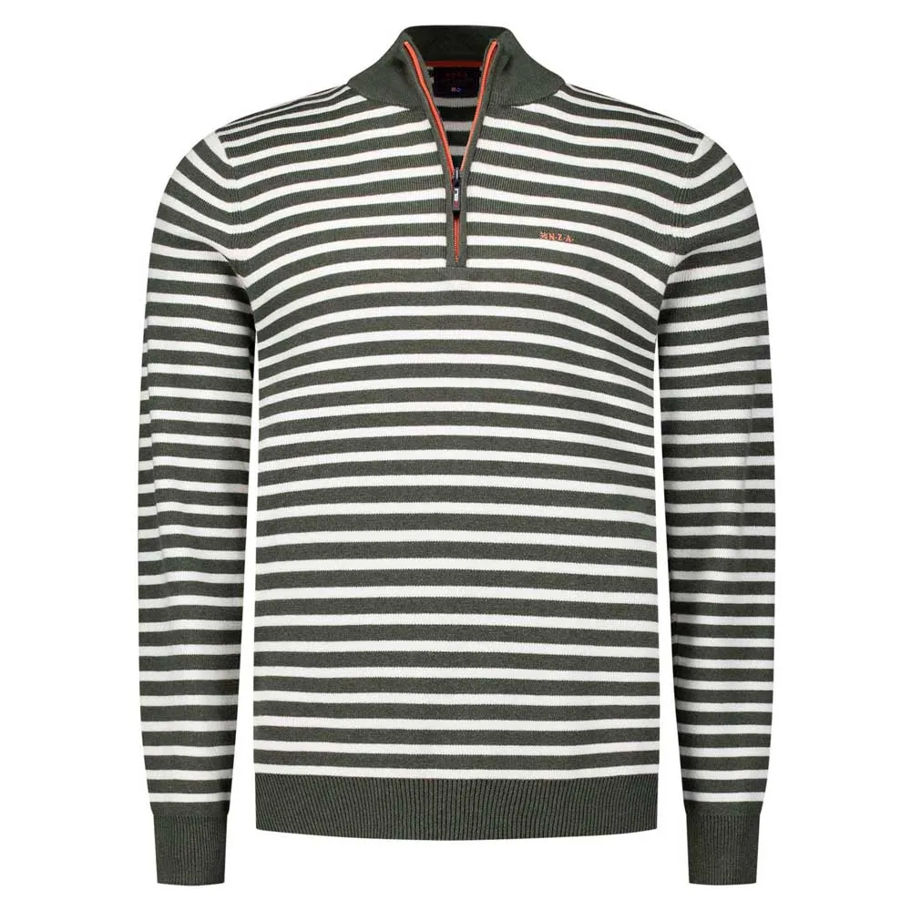 

Свитер Nza New Zealand Edgar half zip, зеленый