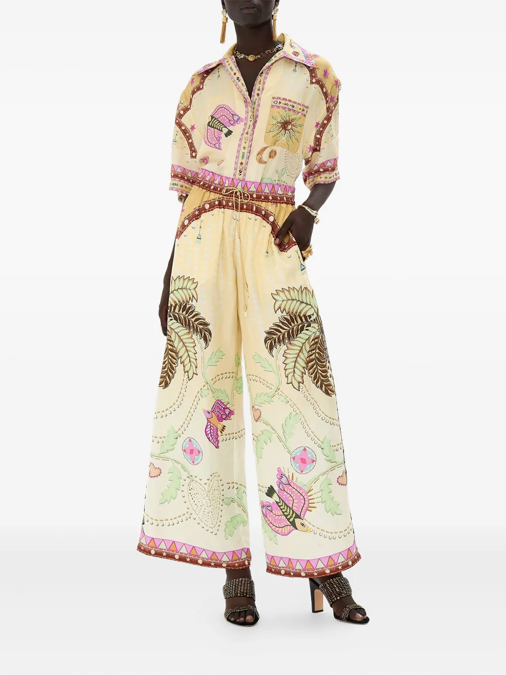 

Абстрактные брюки Aswan Camilla, нейтральный