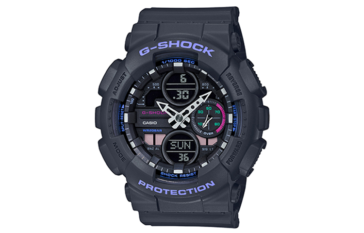 

Женские черные часы GMA-S140-8APR CASIO