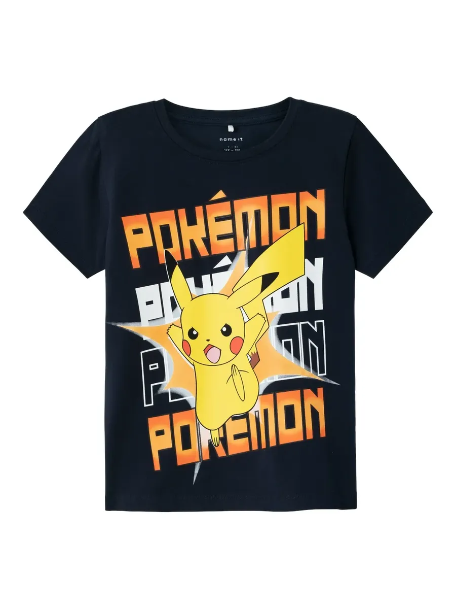 

Рубашка с принтом Name It "NKMMACI POKEMON SS TOP NOOS BFU", цвет Dark Sapphire