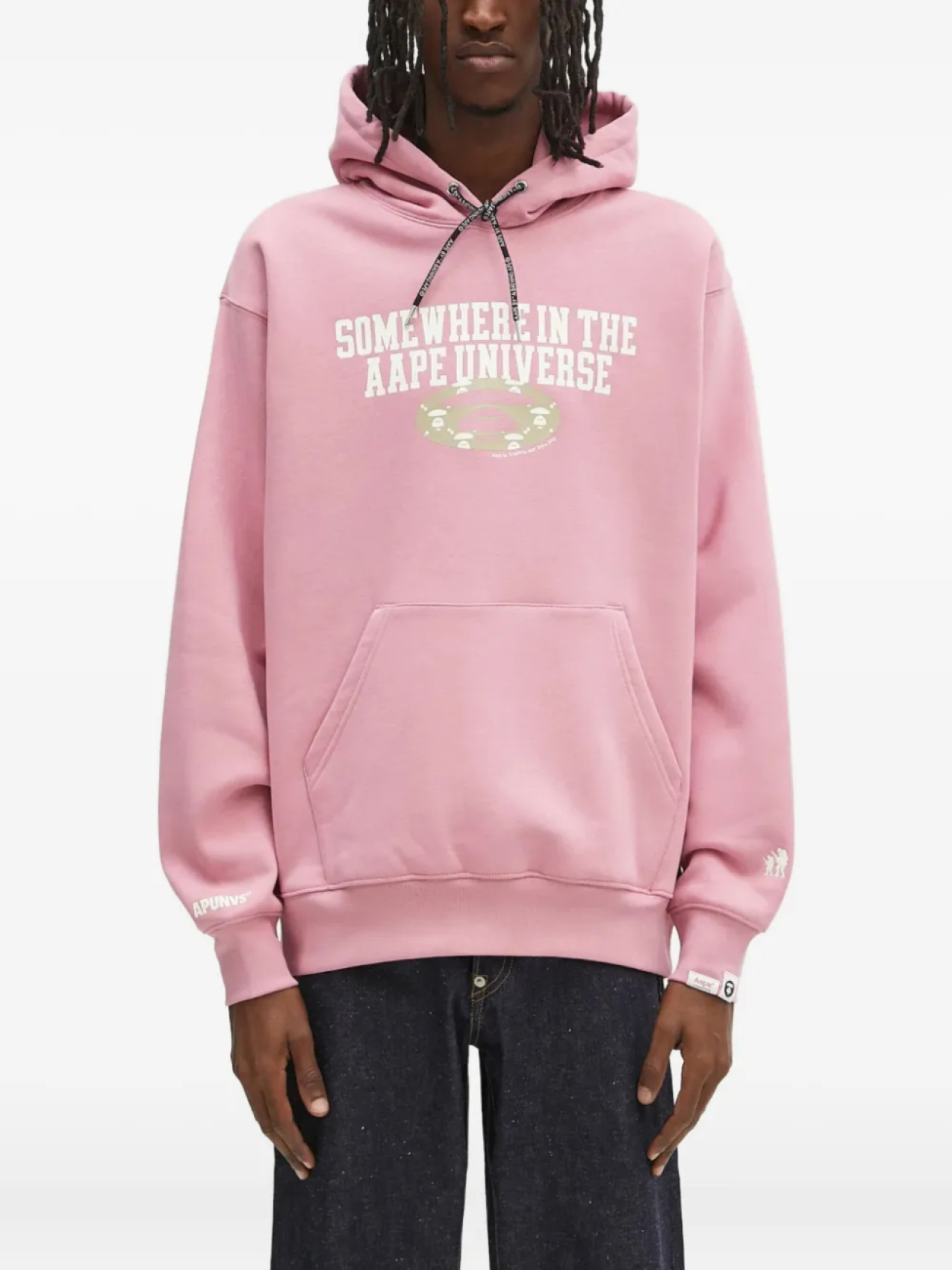 

Толстовка с логотипом AAPE BY *A BATHING APE Moonface, розовый
