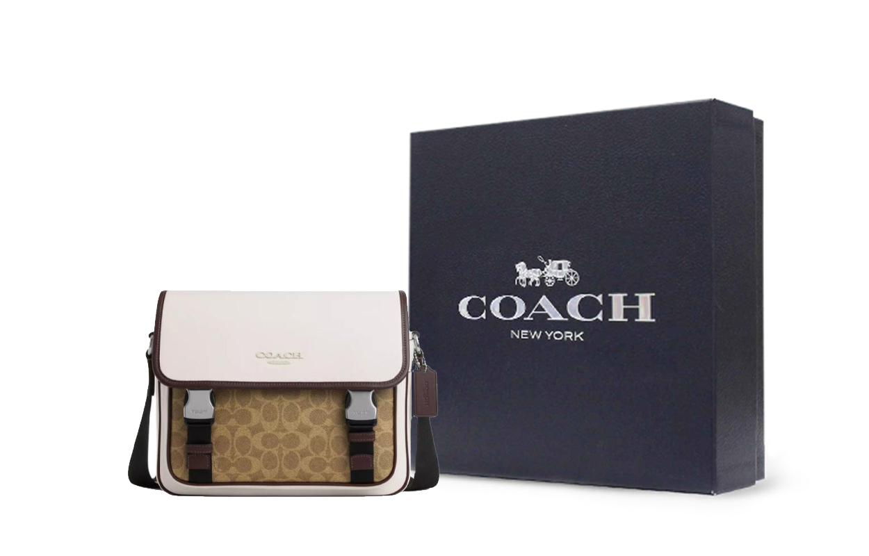 

COACH Сумка через плечо из гладкой телячьей кожи с покрытием