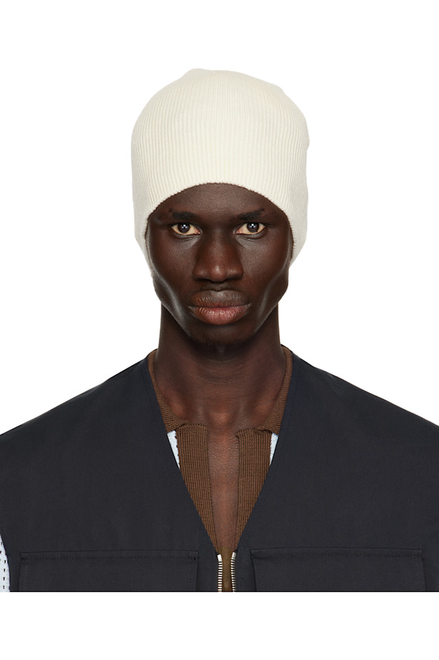 

Вязаная шапка Rib-Knit Jil Sander, цвет cloud