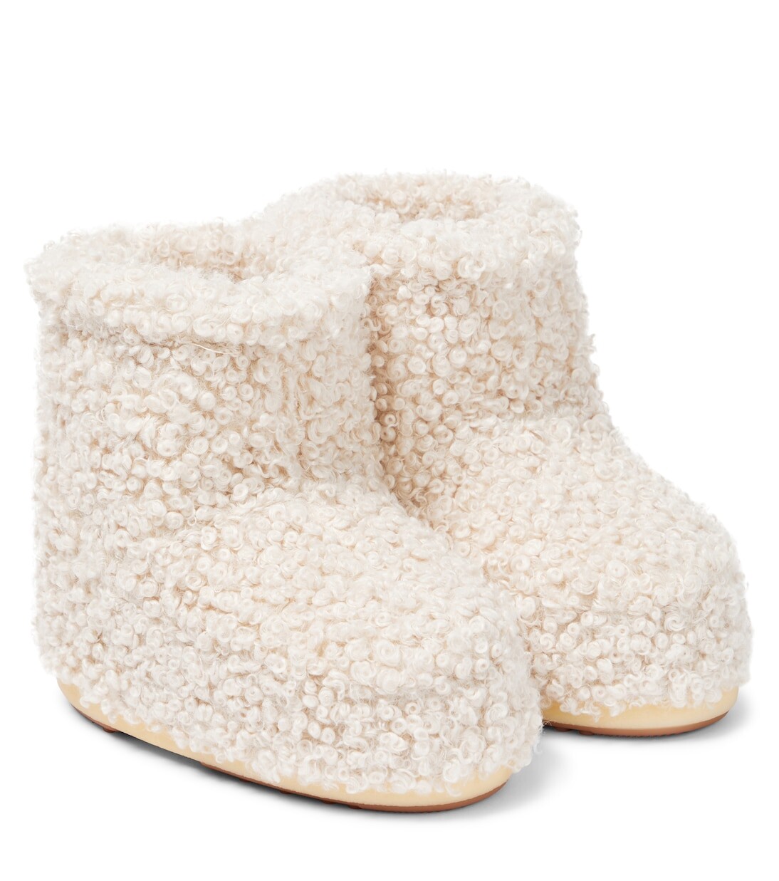 

Низкие зимние ботинки icon из искусственной овчины Moon Boot Kids, нейтральный