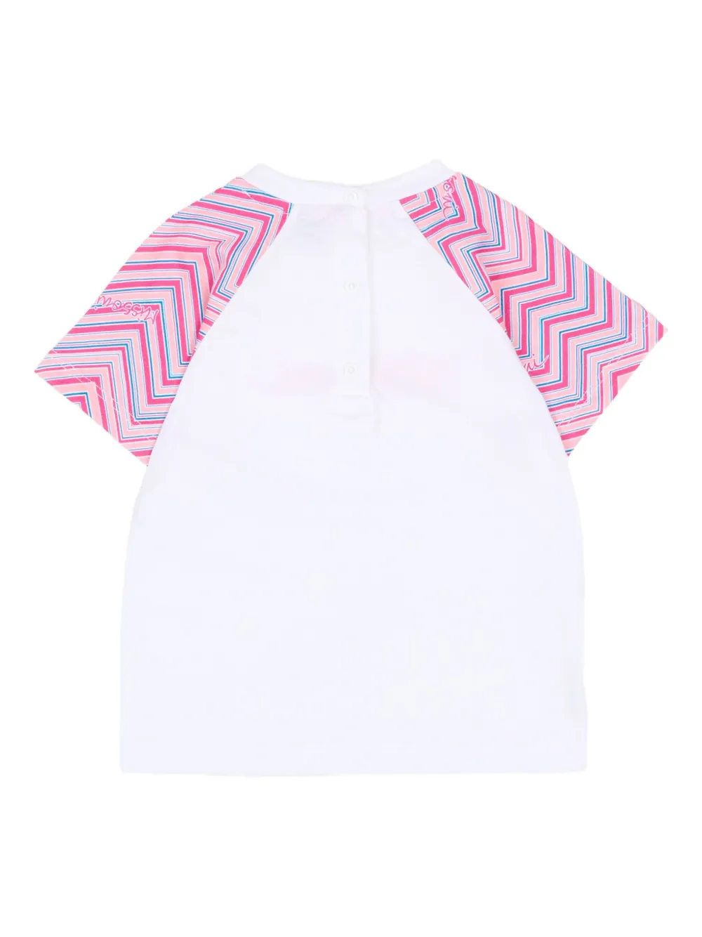 Футболка с короткими рукавами и вышитым логотипом Missoni Kids, белый — фото 2