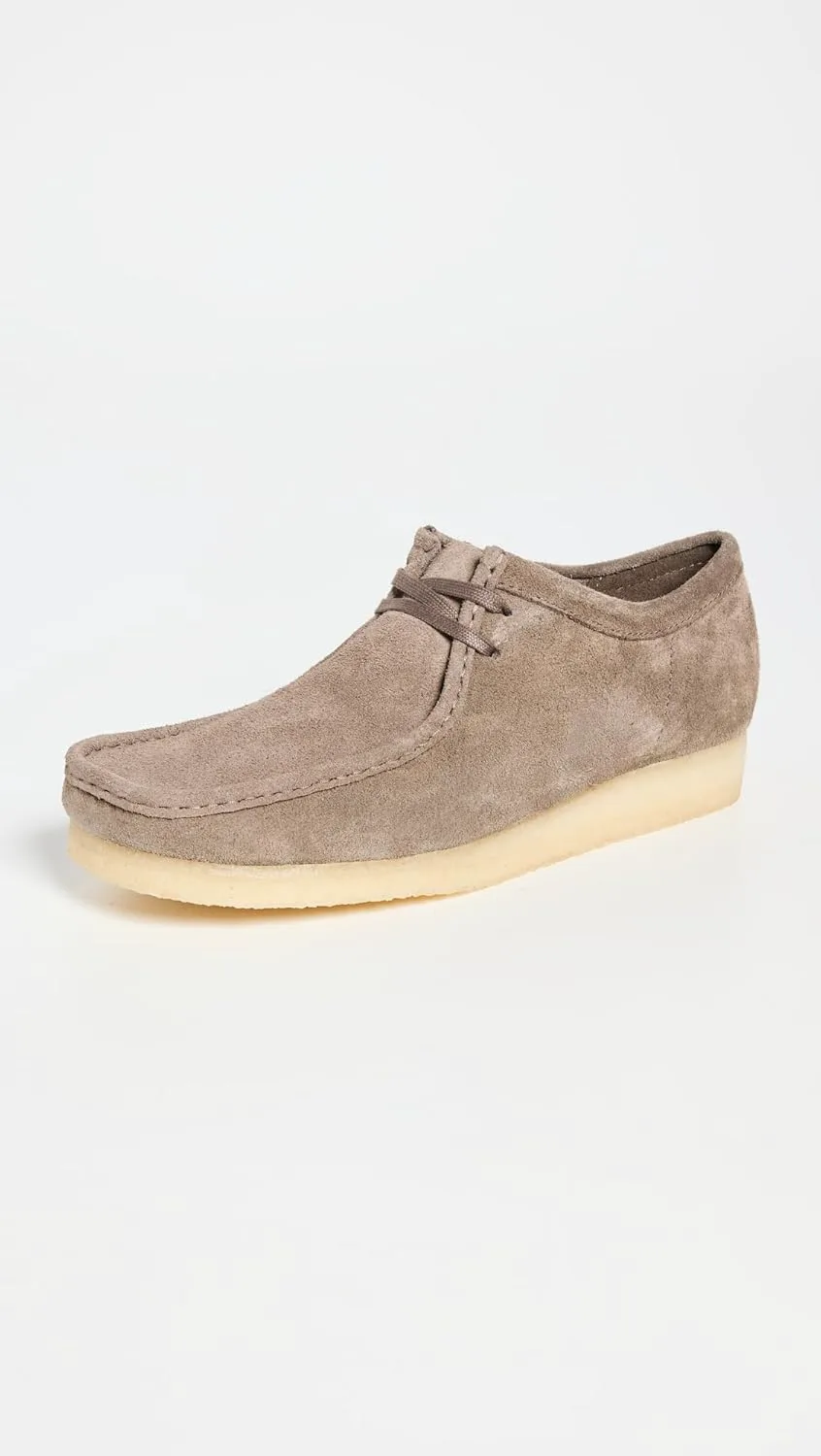 Мужские оксфорды Clarks Wallabee, черные, темно-серый — фото 2