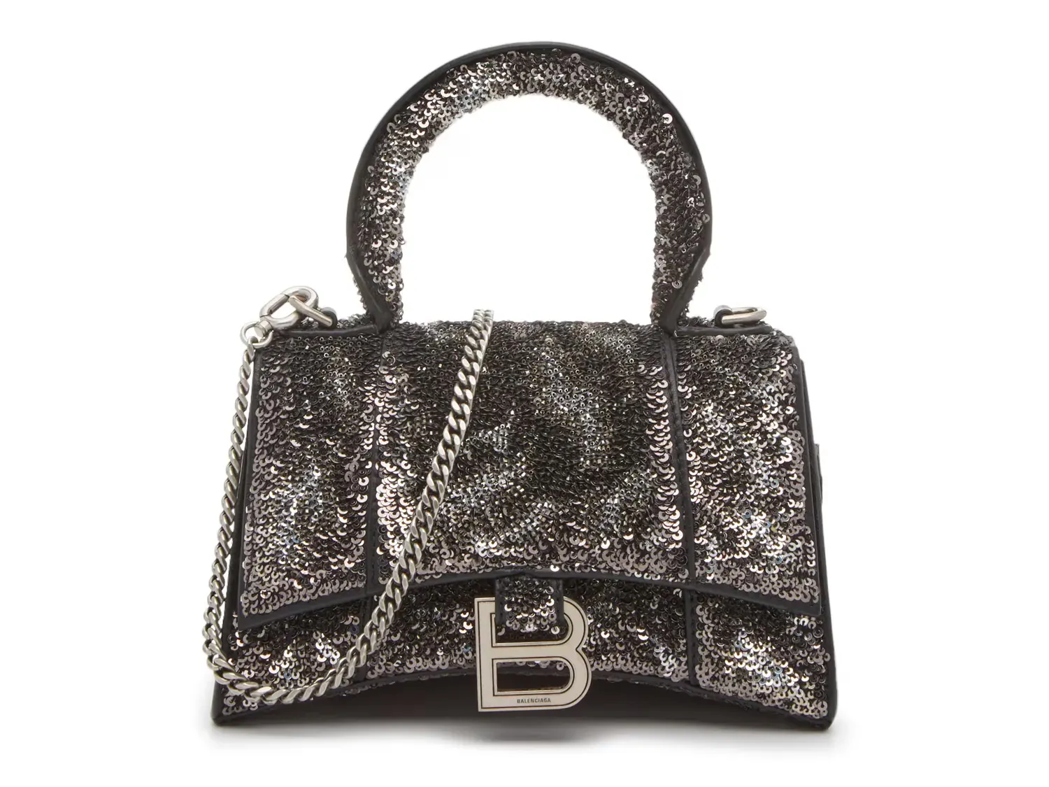 

Мини-кошелек Hourglass Balenciaga, Black