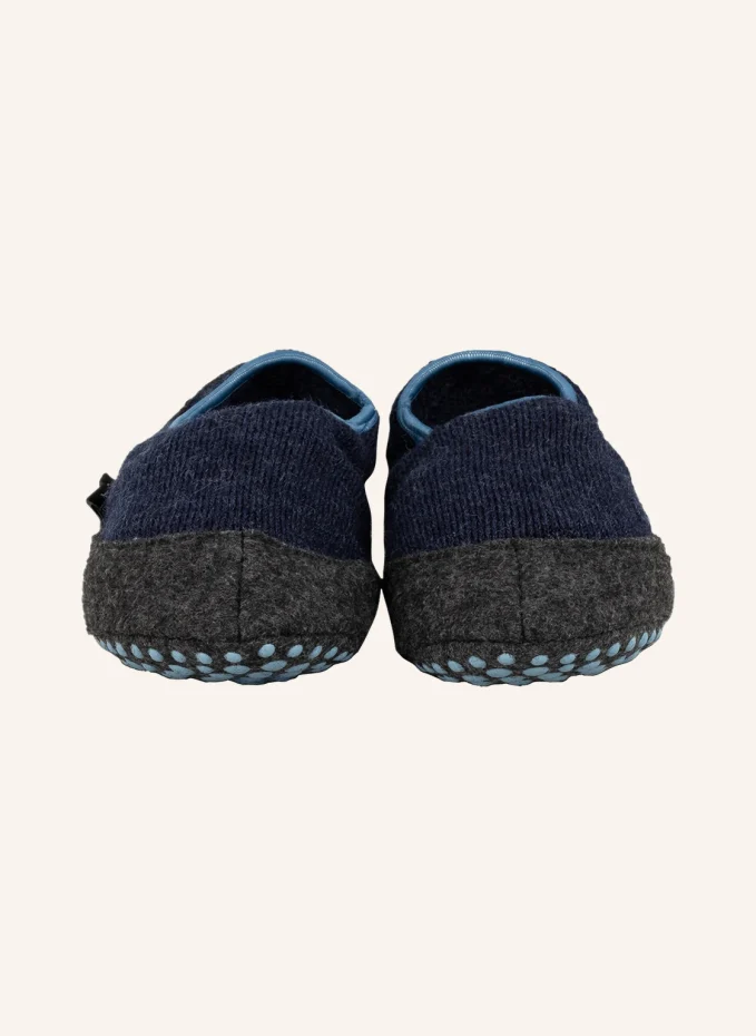 Носки-стоппер cosy slipper из шерсти мериноса  Falke, синий — фото 3