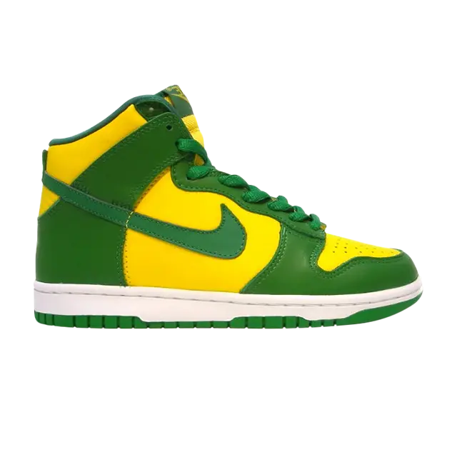 

Кроссовки Nike Dunk High 'Brazil', желтый