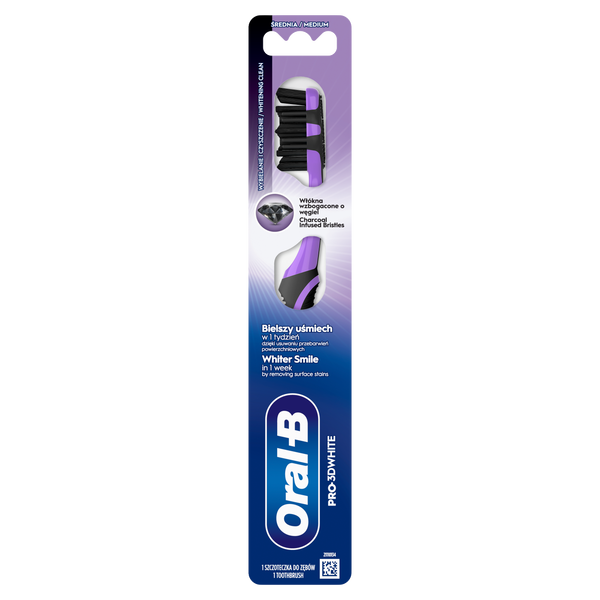 

Зубная щетка для тщательной чистки, 1 шт. Oral-B Pro 3d white