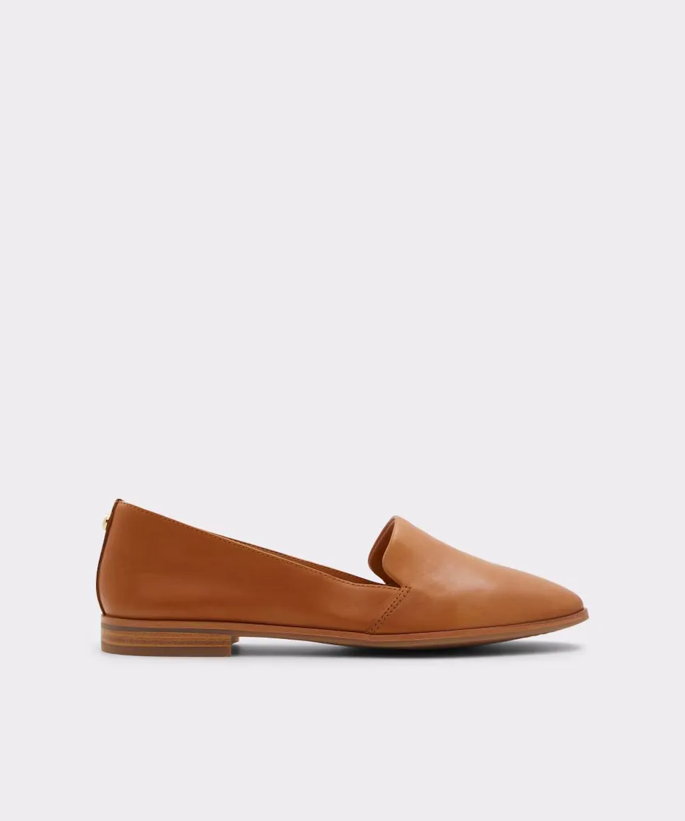 

Женские кожаные тапочки с круглым носком Aldo, цвет Camel
