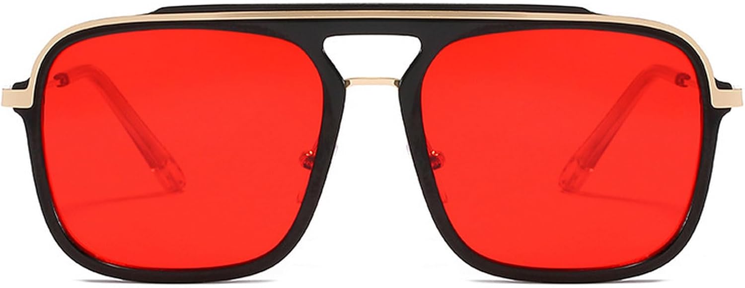 

Винтажные солнцезащитные очки-пилот для мужчин, ретро-очки для вождения, мужские модные квадратные солнцезащитные очки, женские модные очки с защитой от УФ-излучения UV400 mincl, C1