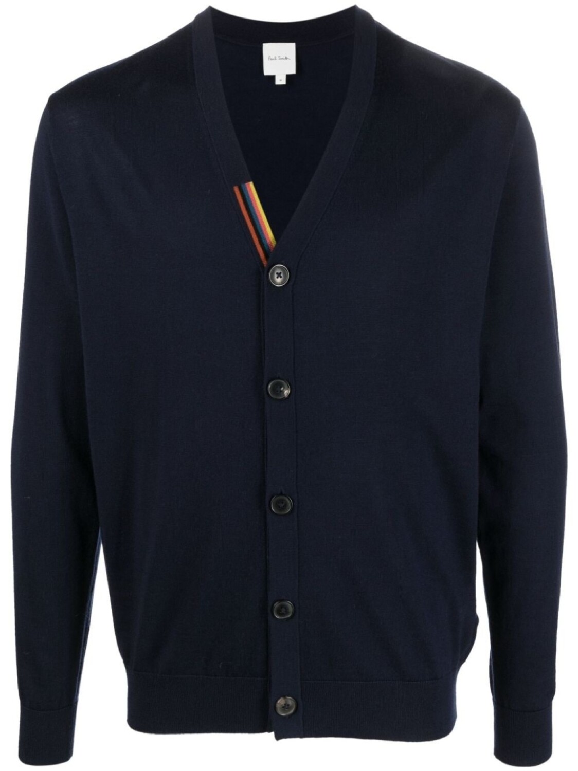 

Paul Smith кардиган из шерсти мериноса с V-образным вырезом, синий
