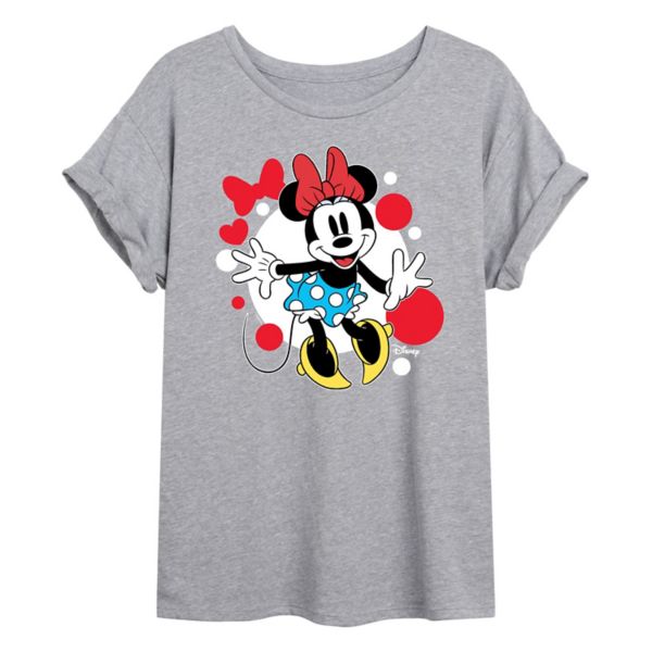 

Футболка в горошек Minnie Mouse Juniors большого размера Disney, серый