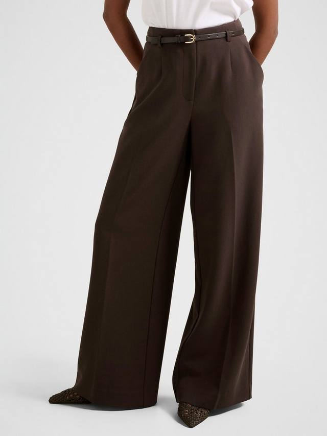 

Широкие брюки Chantelle для миниатюрных Forever New, Chocolate Noir