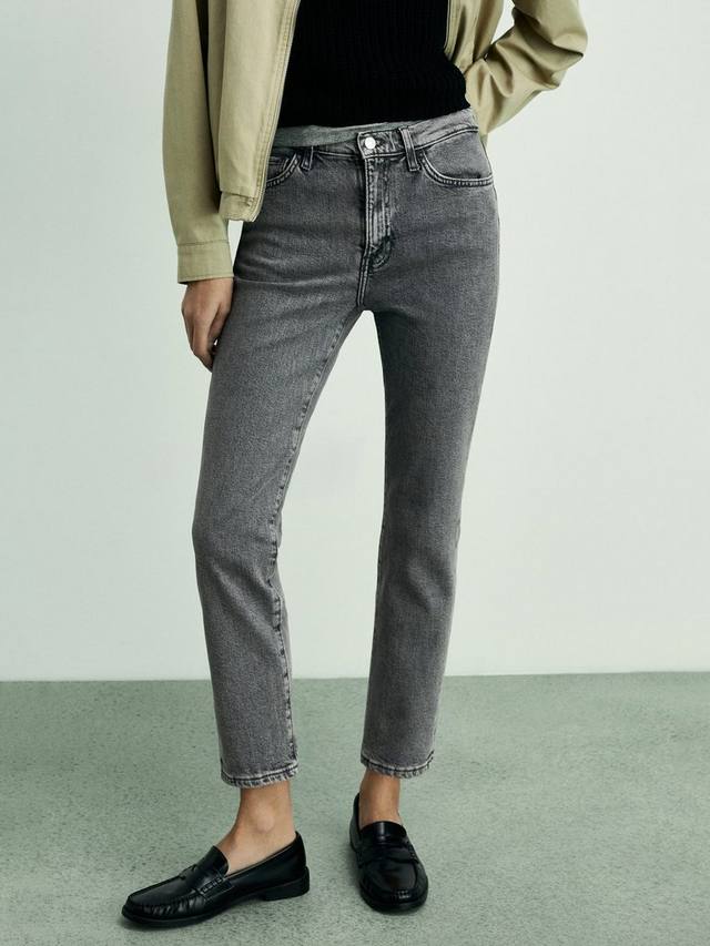 

Узкие джинсы claudia средней посадки Mango, цвет Open Grey