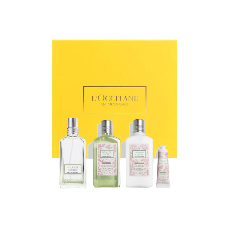

Набор духов L'OCCITANE Cherry Blossom Provence Journey Eau De Toilette Citrus Mulan из четырёх предметов LOCCITANE, Four-Piece Set