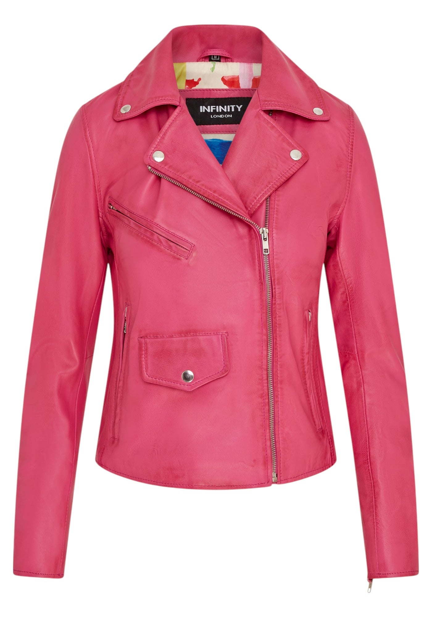 

Женская винтажная черная кожаная куртка байкера в стиле Брандо Infinity Leather