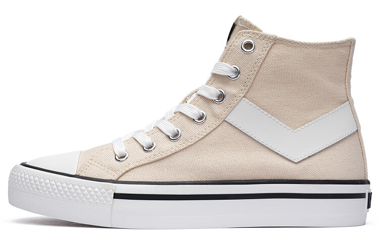 

Shotter Canvas Shoes Unisex High-top Beige Pony