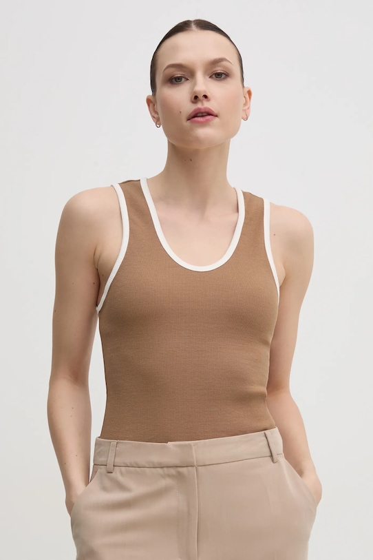 

Топ Tommy Hilfiger, коричневый