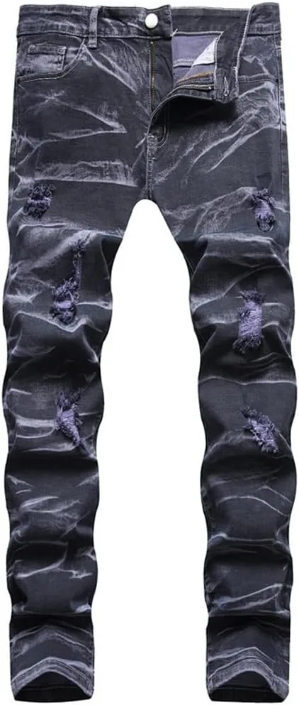 

Мужские джинсы tie dye с эффектом потертостей slim straight SIDUFHAOPKLL