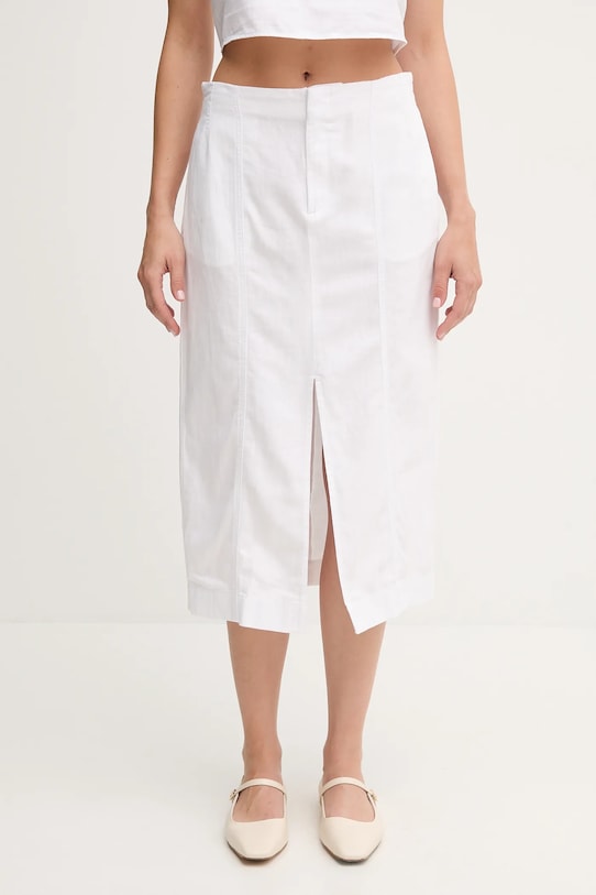 

Юбка с добавлением льна Calvin Klein Jeans, белый