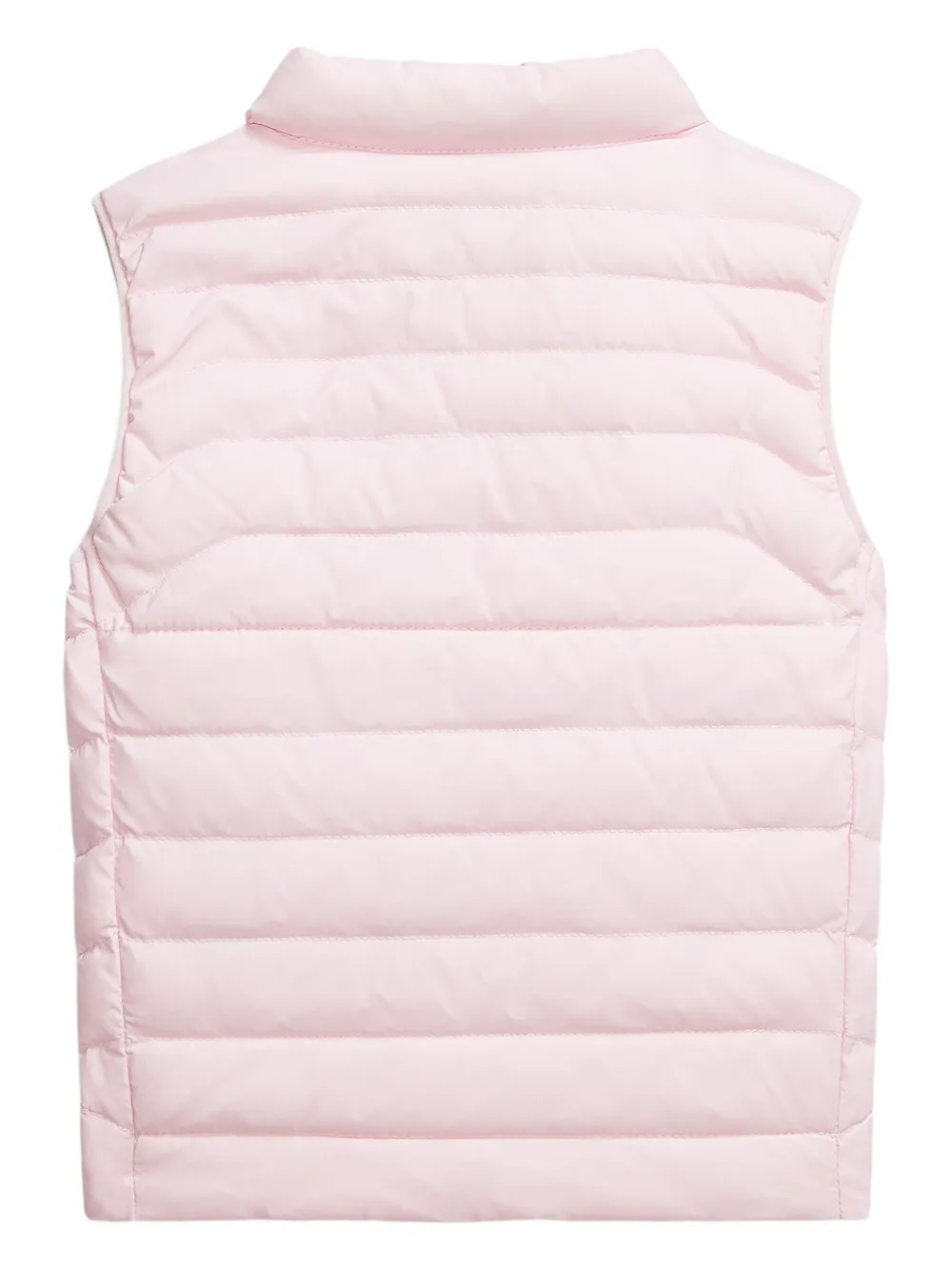 Стеганый жилет на молнии Polo Ralph Lauren Kids, розовый — фото 2