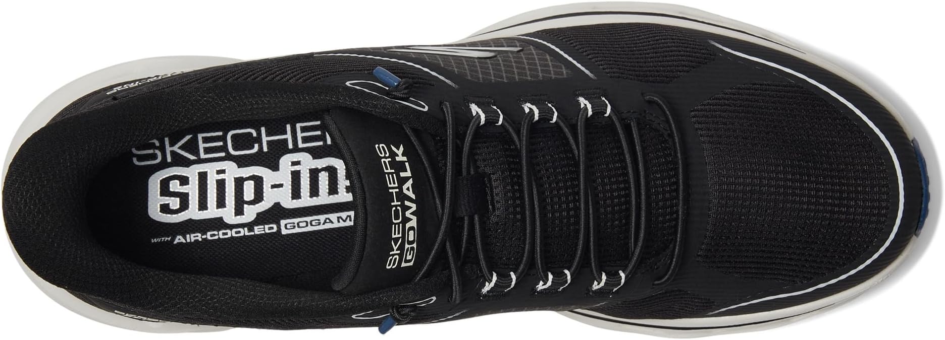 Кроссовки SKECHERS Performance Hands Free Slip-ins Go Walk Glide-Step 2.0 - Zalor Sneaker, цвет Black/White — фото 2