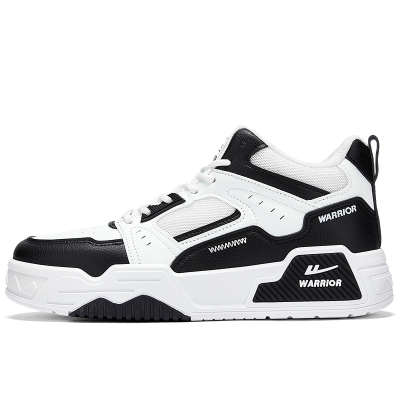

WARRIOR Кроссовки для скейтбординга мужские, средние, белые, черные/белые, серые/бежевые