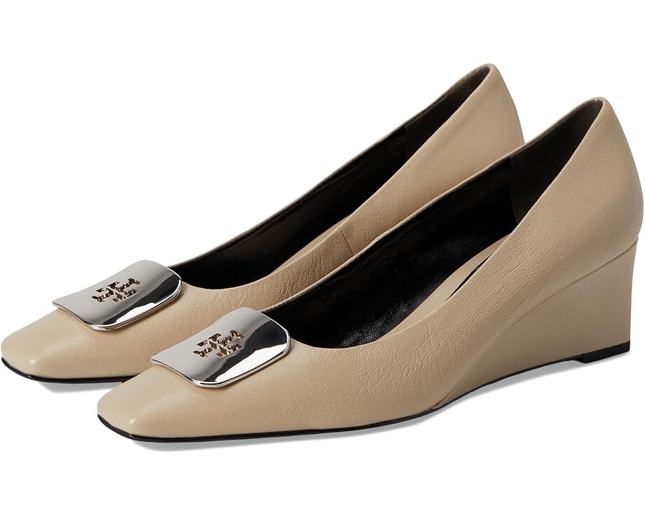 

Туфли Tory Burch Georgia Wedge 55 mm, цвет Stone Gray