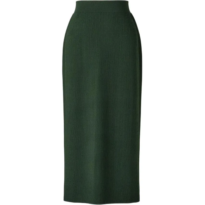 Коллекция C от Клэр Уэйт Келлер SS26 вязаная длинная юбка Women's UNIQLO, jasper