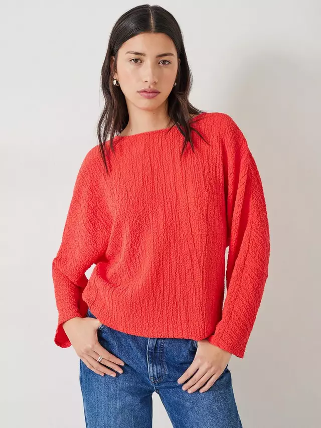 

Блуза HUSH Kirra Textured, цвет bright red