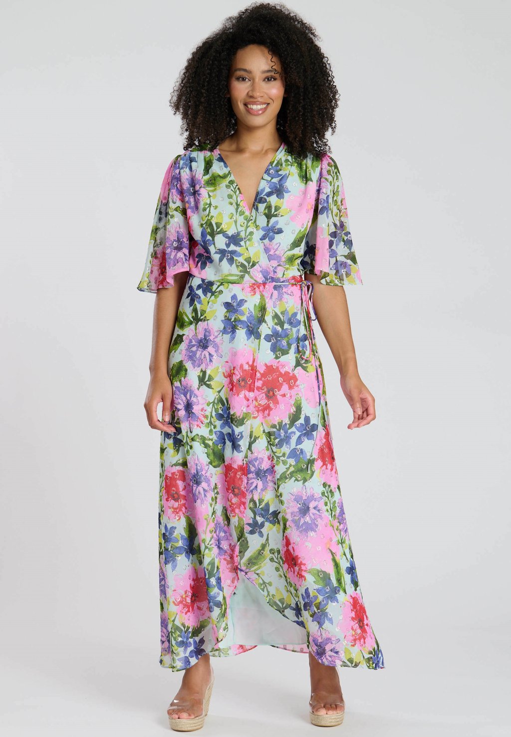 

Платье макси SHORT SLEEVE South Beach, мультиколор