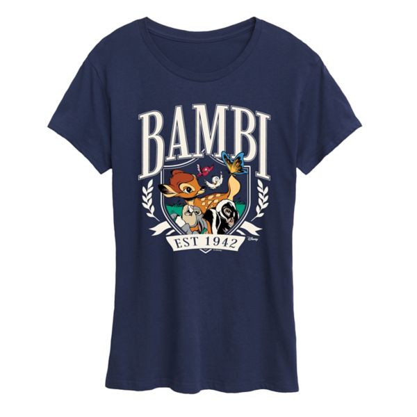 

Футболка женская Bambi с принтом «Основано в 1942» Disney, синий