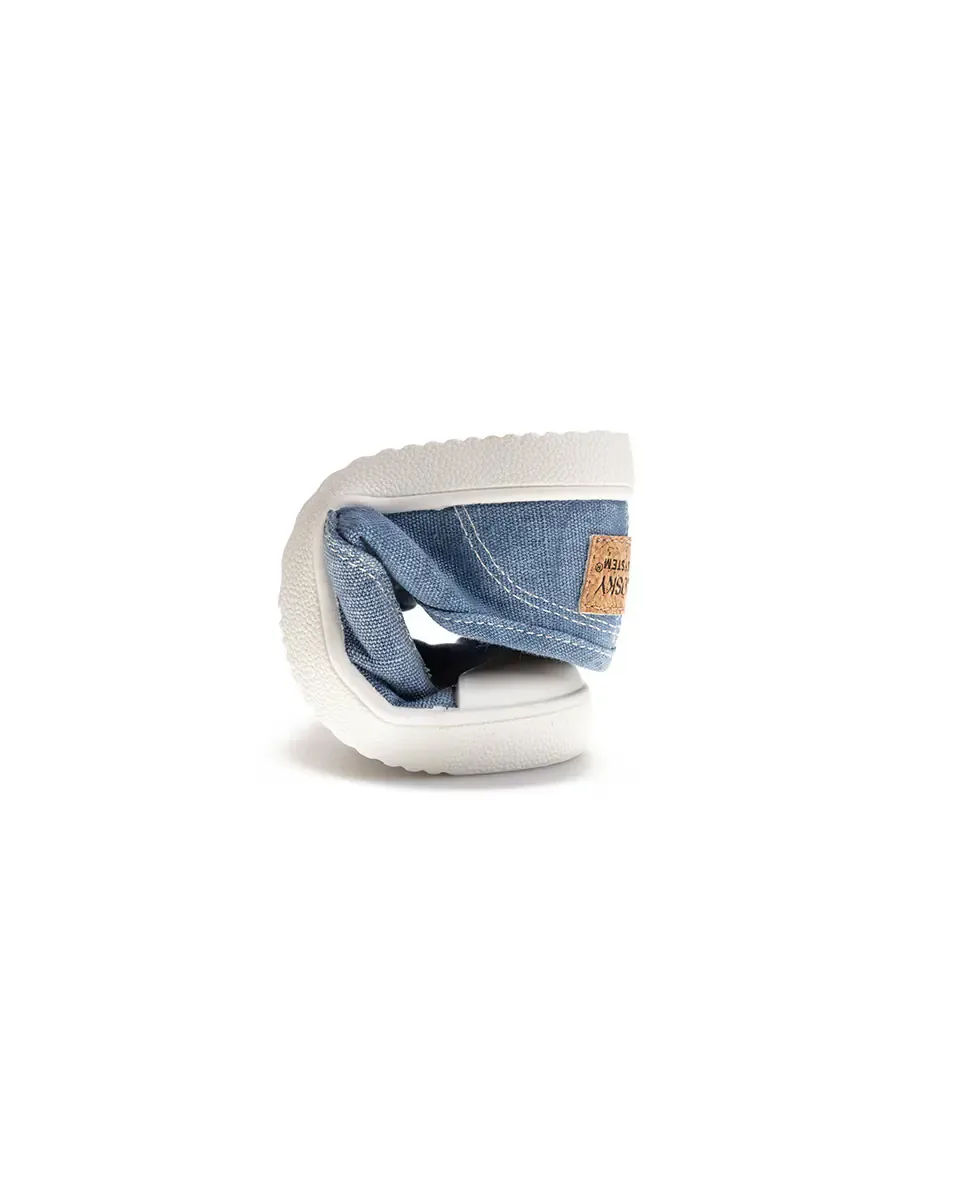 Детские кеды из холста barefoot с эластичной резинкой Pablosky, Azul Denim — фото 3