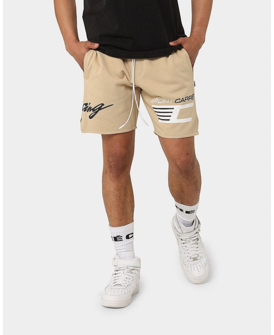 

Мужские спортивные шорты с автомобильной тематикой CARRE, Stone