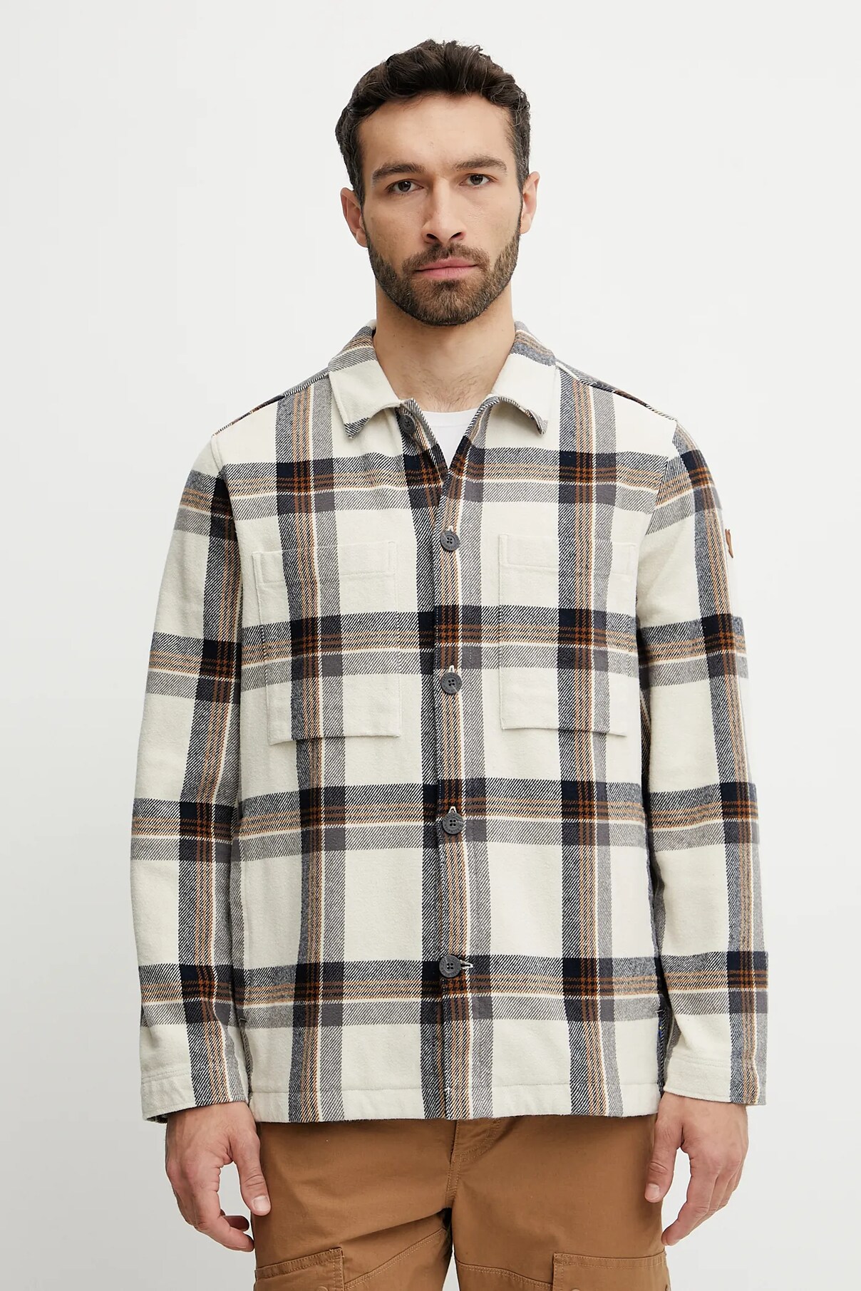 

Рубашка Singi Flannel Overshirt M Fjallraven, бежевый