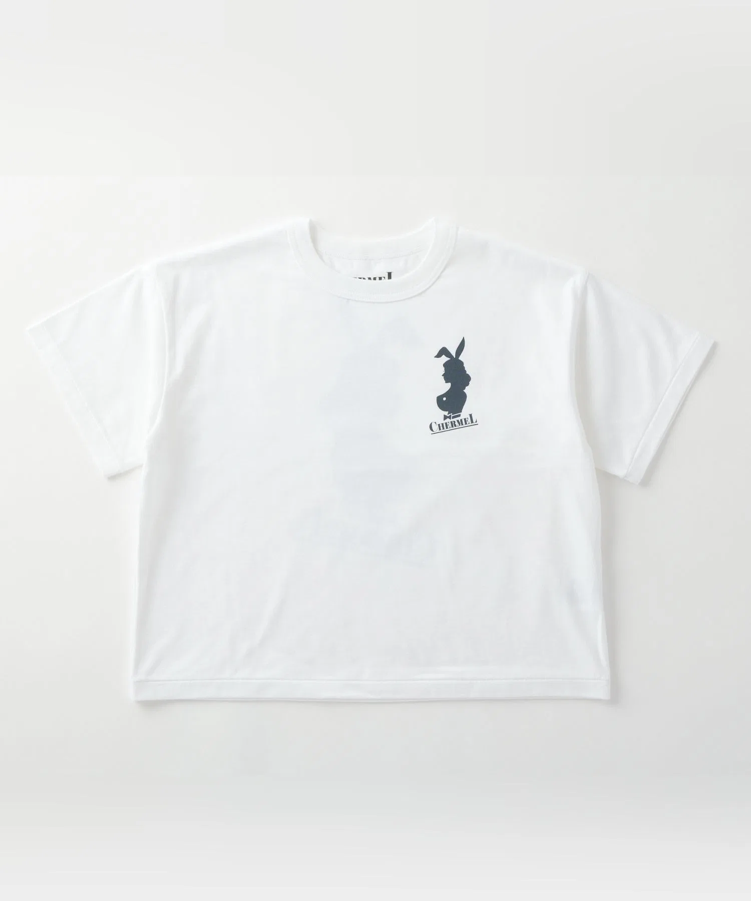 Детская футболка из хлопка CHERMEL Supima Cotton Wide Tee белая