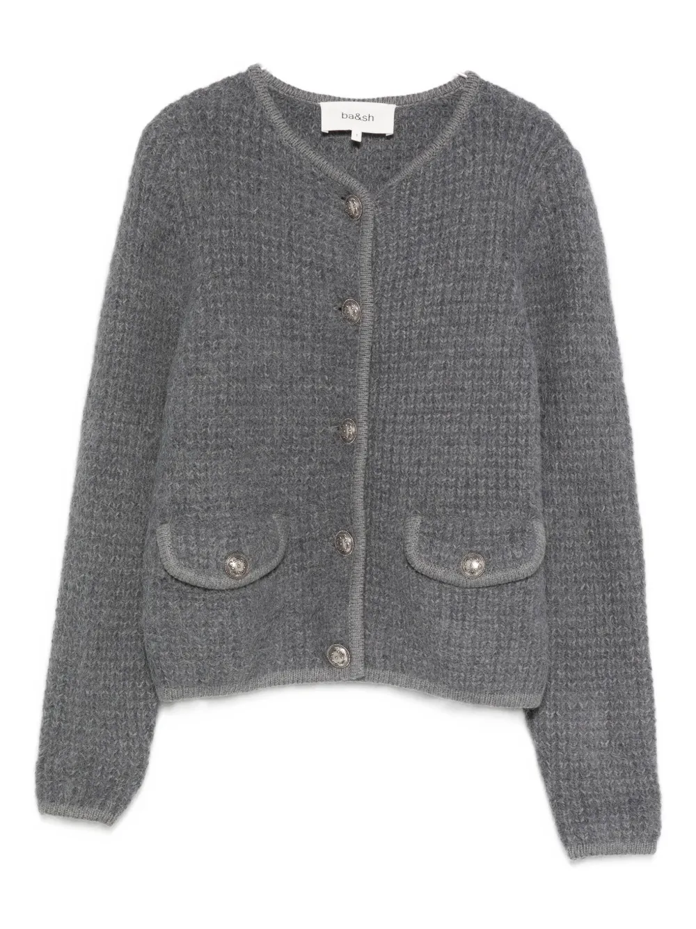 

Кардиган на пуговицах с карманом Harry Ba&Sh, серый