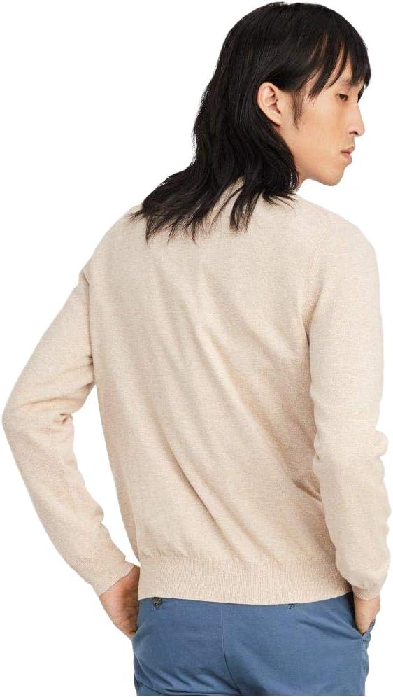 Мужской хлопковый свитер с круглым вырезом Tommy Hilfiger, Shell Heather / Starfish Heather — фото 2