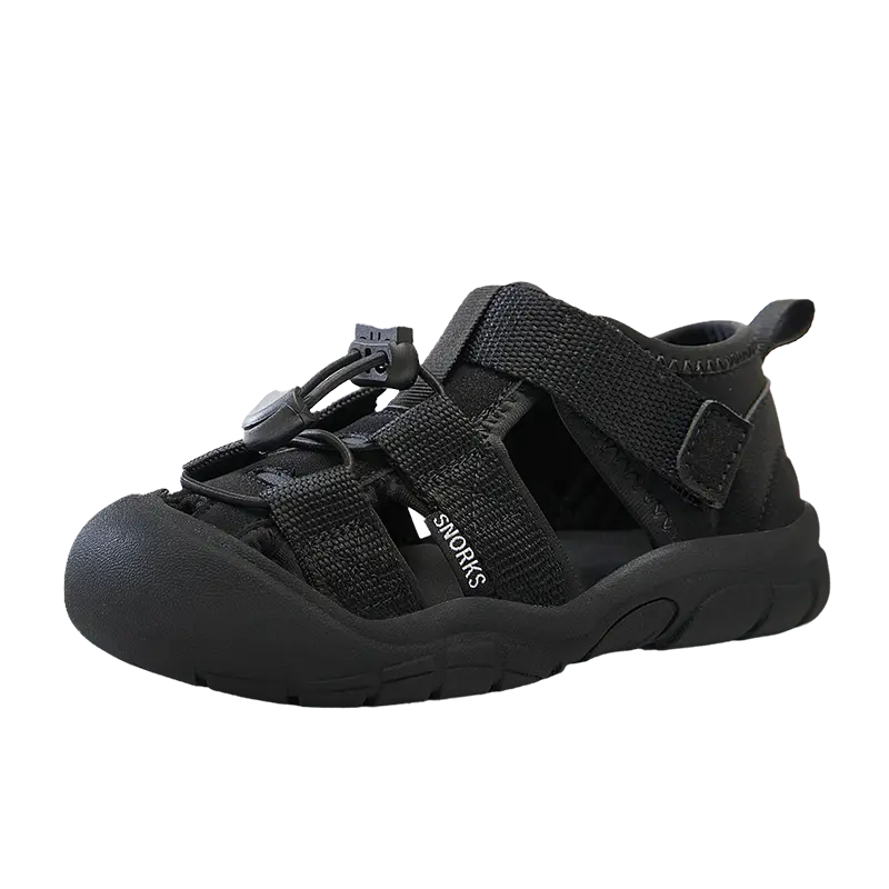 

Непромокаемые сандалии Low Top для детей с противоскользящей подошвой и защитой от ударов SNORKS, черный