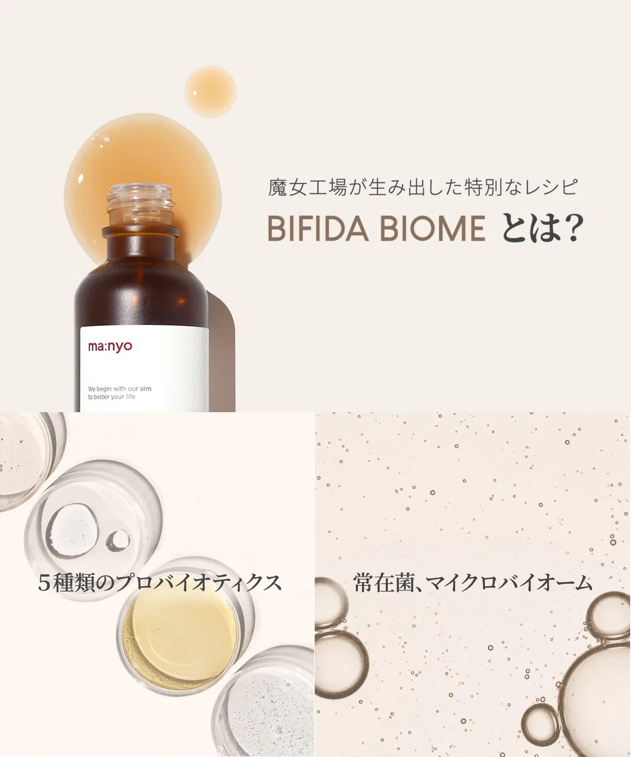 Сыворотка Ma:Nyo — Bifida Biome Complex с пробиотиками и гиалуроновой кислотой, 50 мл — фото 2