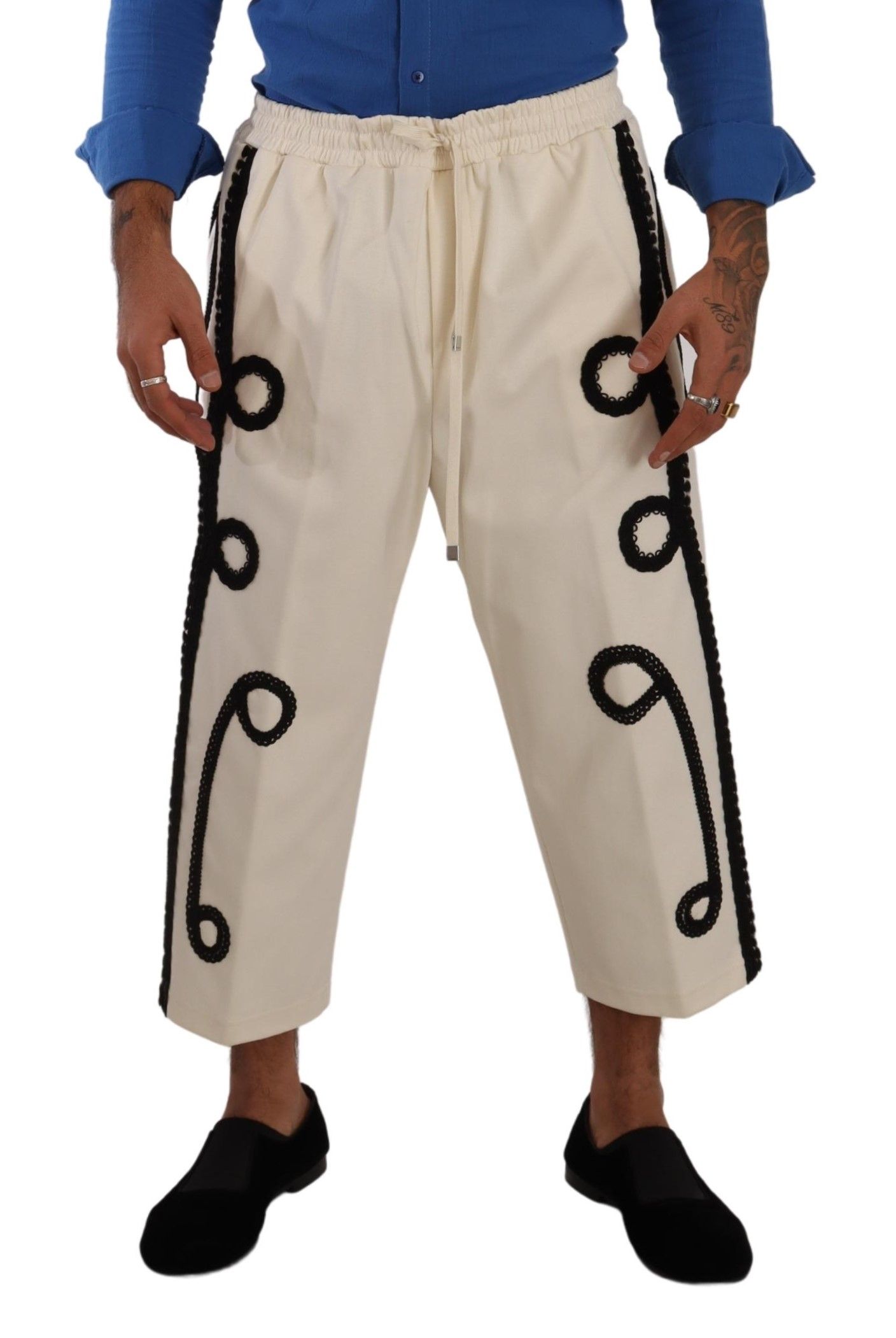 

Элегантные укороченные брюки Torero цвета Off-White Dolce & Gabbana, белый