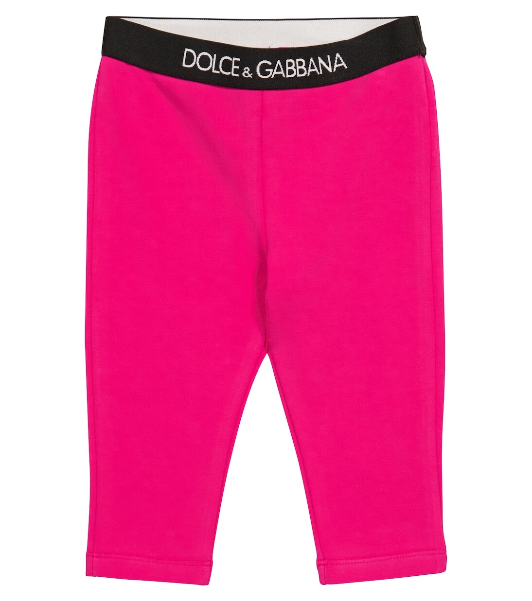 

Детские леггинсы из эластичного хлопка Dolce&Gabbana Kids, розовый