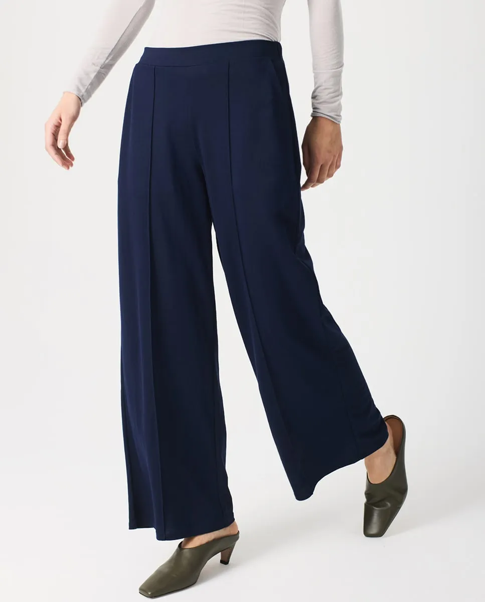 

Женские прямые брюки из кругового трикотажа Escorpion, темно-синий