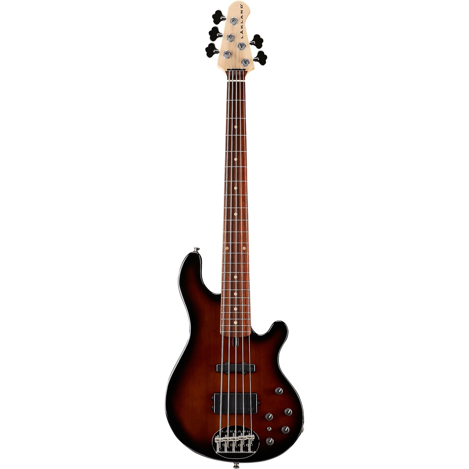 

5-струнная электрическая бас-гитара Lakland Classic 55-14 с накладкой из палисандра Tobacco Sunburst
