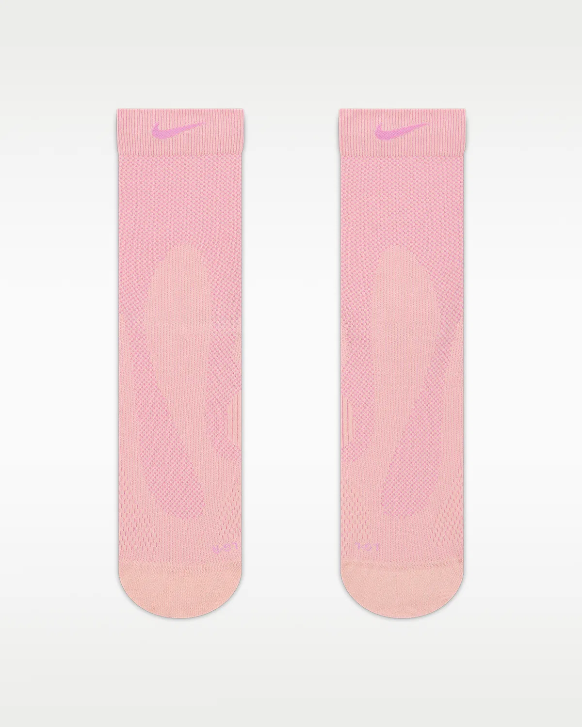 Nike Run Running Micro-Crew Socks (1 пара) Lightweight, Arctic Orange/Light Magenta/Pure Platinum/Light Magenta — фото 2