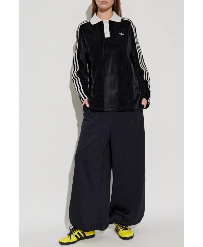 Рубашка-Поло с длинными рукавами Adidas Originals, черный — фото 2